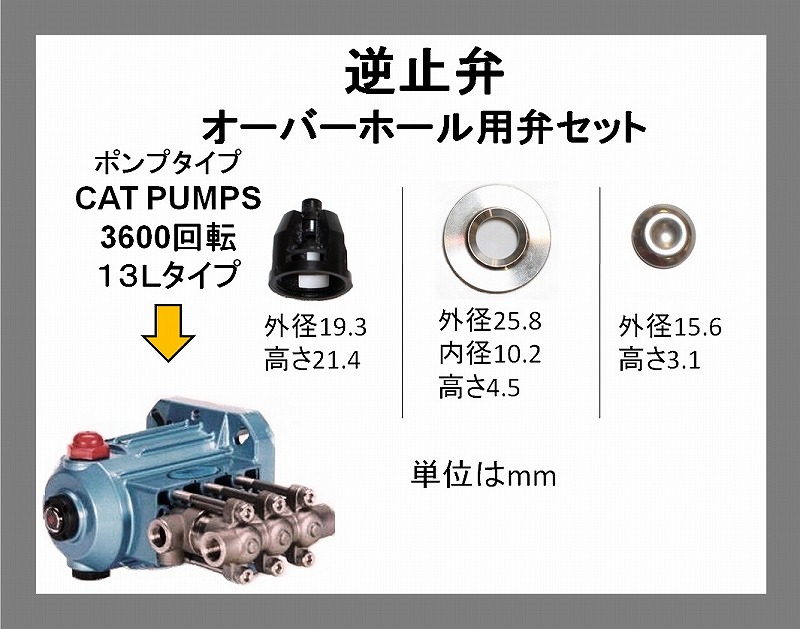 トータルメンテ 高圧ポンプ逆止弁バルブ